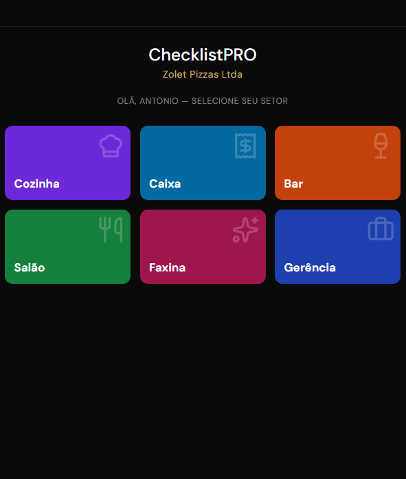 ChecklistPRO — Operador via QR Code